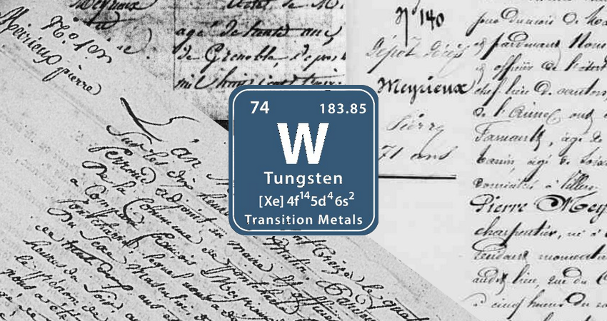 Pourquoi Le Symbole Du Tungstène Est Un W